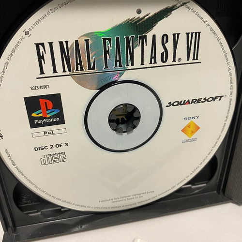 Final Fantasy VII - Sony PlayStation 1 (PAL, Sans Notice, Bon État)