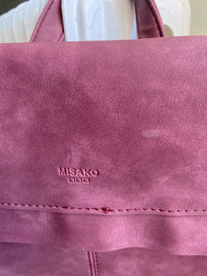 Backpack suede used backpack with zipper compartment