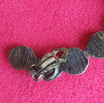 Vintage single ear climber earring with semiprecious stones, like new
