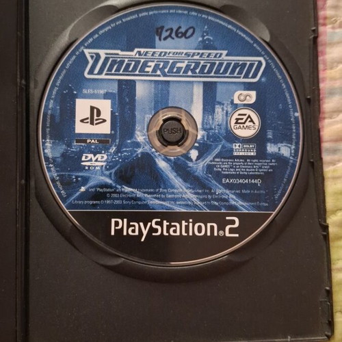 Need for Speed Underground PS2 game