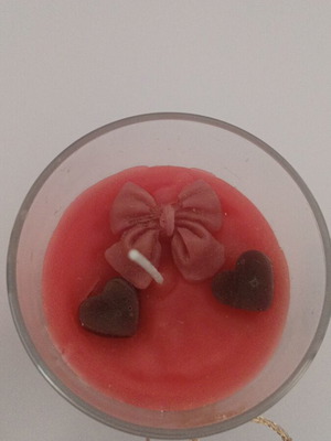 Candle in glass with blackberry scent new