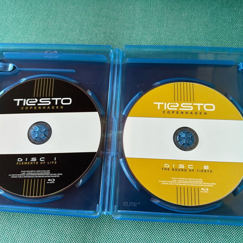 Tiesto Elements of Life World Tour 2x Blu-ray discs like new