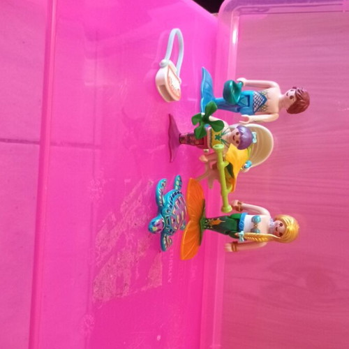 Playmobil Mermaids Gorgonofamily with Shell Cart like new
