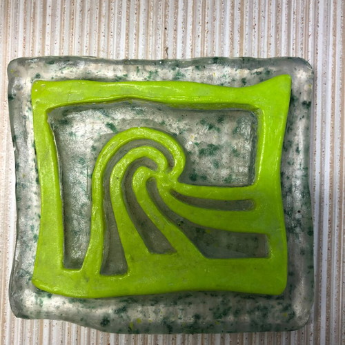 Artistic glass table sculpture from Piltsak Institute Seattle