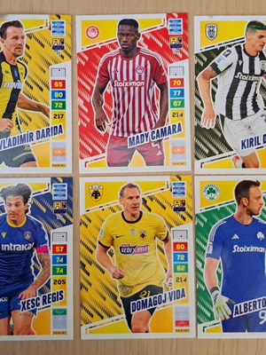 Superleague Adrenalyn XL 2023-24 Panini cards new, set of 6