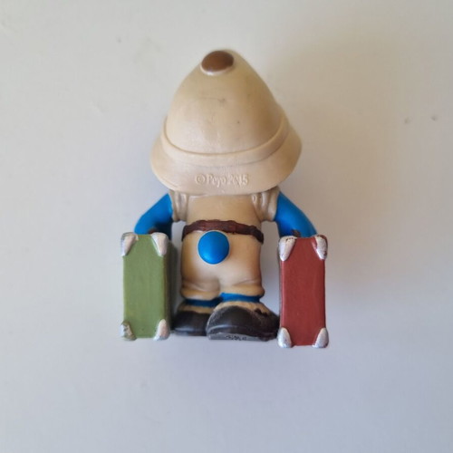 Schleich Smurf Traveler Explorer figure, vintage collectible