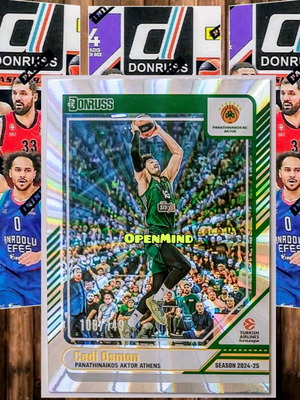 Κάρτα Osman Holo Lazer αριθμημένη /149 Panathinaikos Donruss Euroleague 2024-25 καινούργια