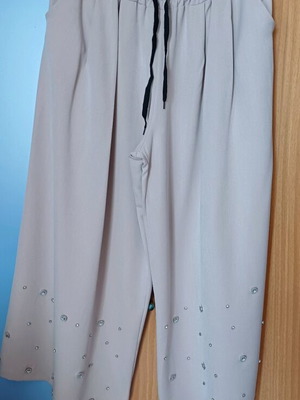 Zeta Otto wide-leg pants beige, new, one size
