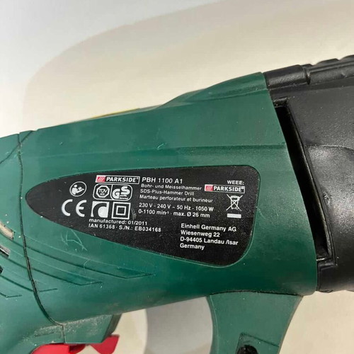 Parkside PBH1100 A1 1050W hammer drill used