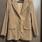 Suede blazer used, size S, beige