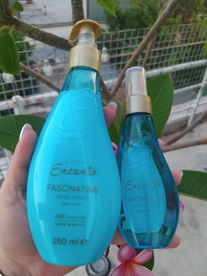 Avon σετ Encanto Fascinating body mist 100ml και body lotion 250ml καινούριο