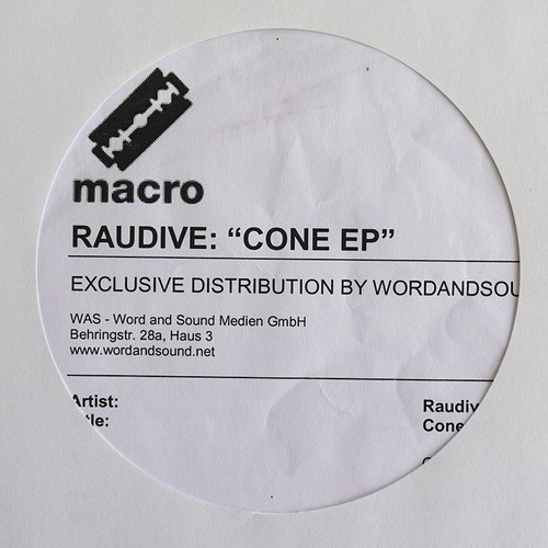 Raudive Cone EP 12" vinyl EP like new, electronic