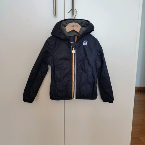 K•way lightweight jacket for boys new, dark blue with hood