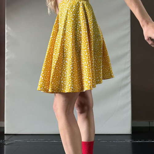 Handmade yellow skirt like new, size XS