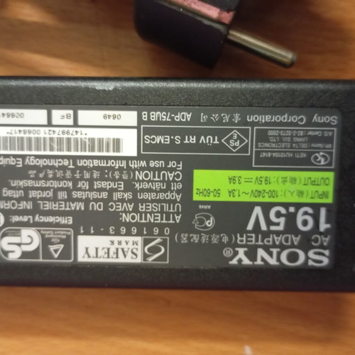 Sony laptop charger original used, good working condition