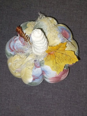 Handmade decorative pumpkin like new 15x18 cm