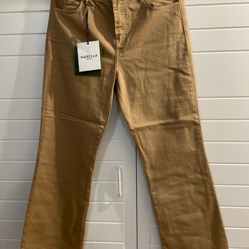 Flare Crop Marella Sport pants new, beige brown, size L