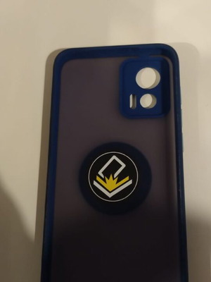 Motorola Edge 30 Neo case like new with blue frame and ring holder