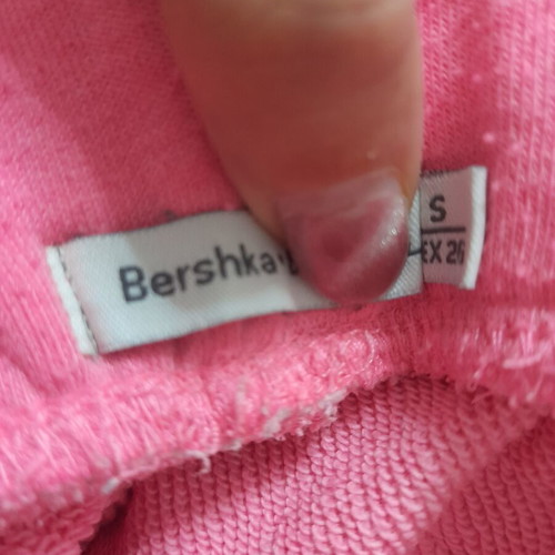 Bershka pink shorts with drawstring, new