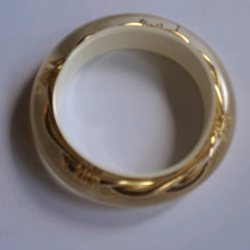 Bracelet bone with gold details like new