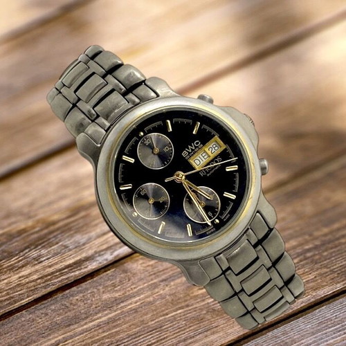BWC Rhodos chronograph automatic titanium used