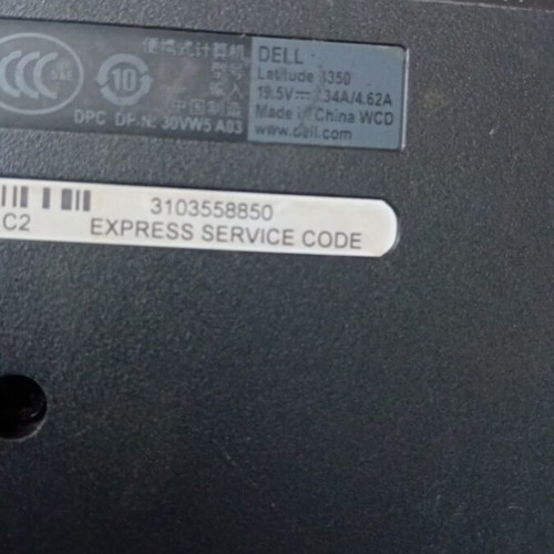 Dell Latitude 3350 used spare parts without charger or battery