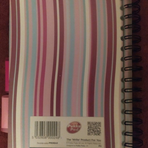 Pukka A5 notebook, double spiral, 3 subjects, 250 pages