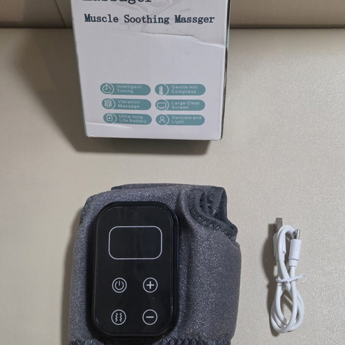 Wireless portable wrist and ankle massager with heat and vibration
