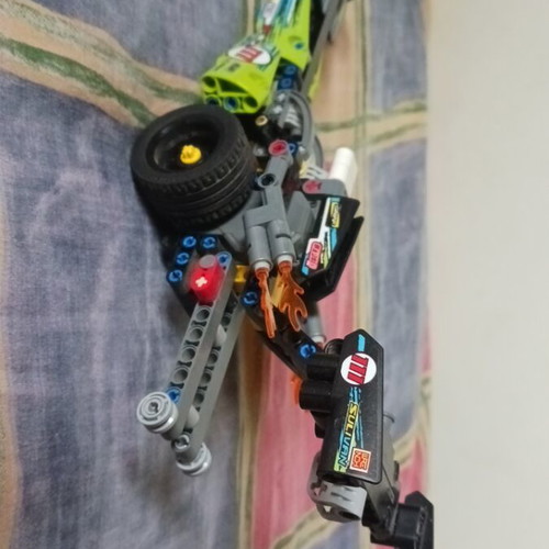 Lego Technic 42103 wind-up dragster car like new