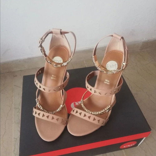 Exe beige sandals with gold details, size 38