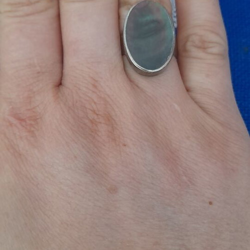 Vintage large 925 silver ring handmade, like new