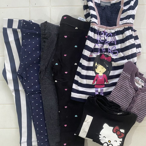 Zara baby girls' clothing set with leggings and tops