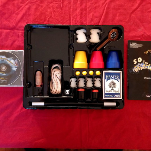 Magic tricks set with DVD and instruction book new