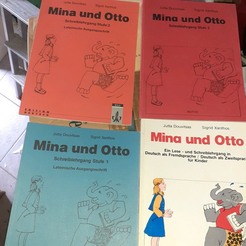 Mina und Otto German learning books new for children, pack of 5