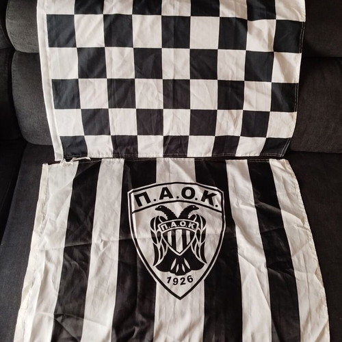 PAOK flags used, in very good condition