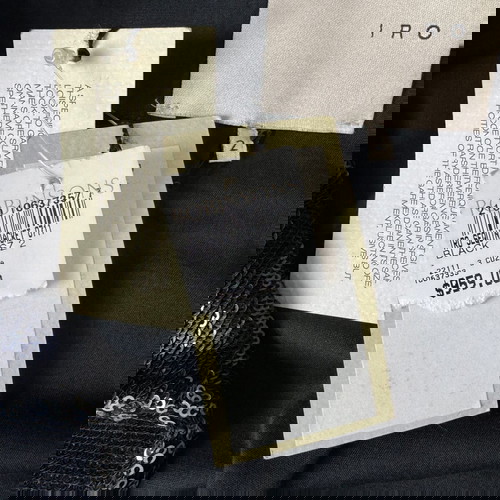 IRO Cuzia Moto кожено яке с пайети ново, тъмносиньо сребрист металик