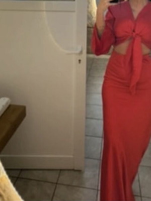 Red skirt and top set