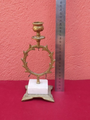 Brass candlestick used