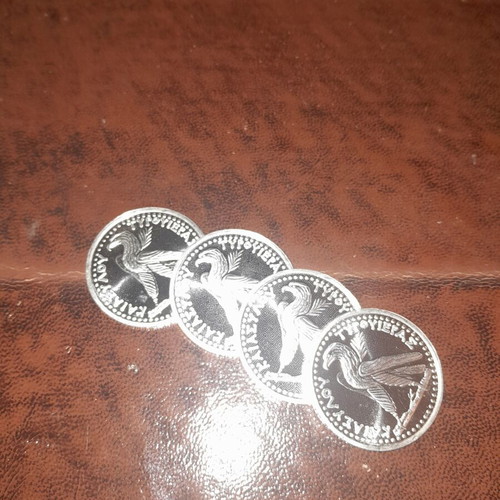 Silver oz 4 pieces St Helena coins 2024