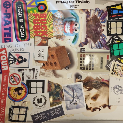 Skate and music stickers collection, new, over 400 pieces