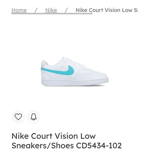 Nike Woman Court Vision Low Sneakers like new, white, size 42.5