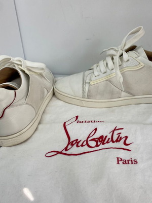 Christian Louboutin δερμάτινα αθλητικά παπούτσια μέγεθος 36.5, λευκά