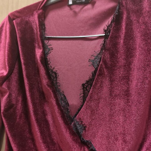 Evening dress like new, black and red