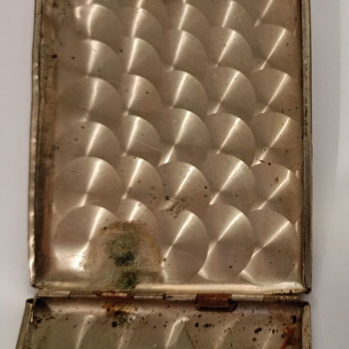 cigarette case silver antique Antique Sterling Silver Cigarette Case 1902