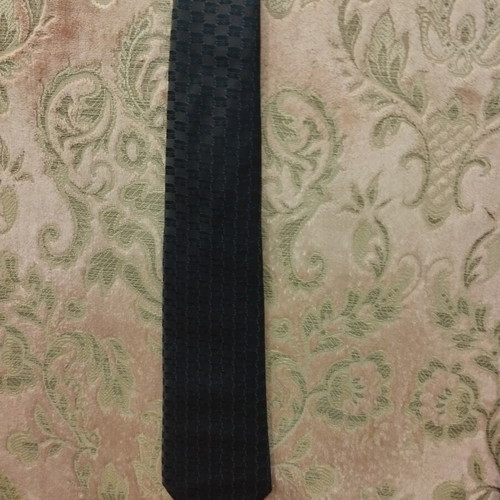 Louis Vuitton Damier Silk Tie like new, brown and anthracite