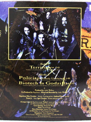 Sepultura Territory βινύλιο 12", 45 RPM, single μεταχειρισμένο