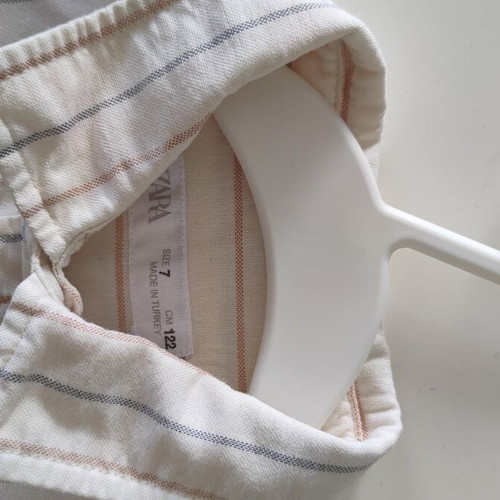 Zara boys' dress shirt like new, size 122 cm, beige