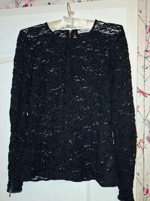 Juicy Couture lace blouse new, black, size M