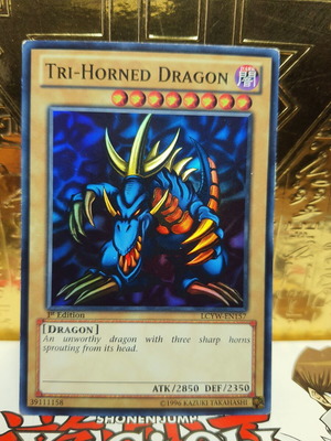 Κάρτα Yu-Gi-Oh! Tri-Horned Dragon σαν καινούργιο