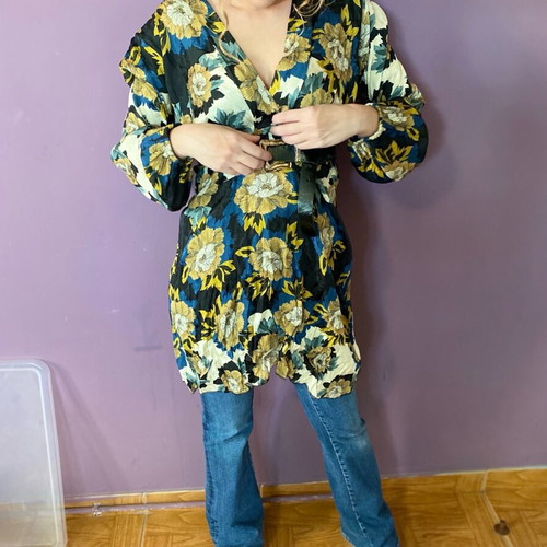 Nidodileda floral dress-shirt like new, size S